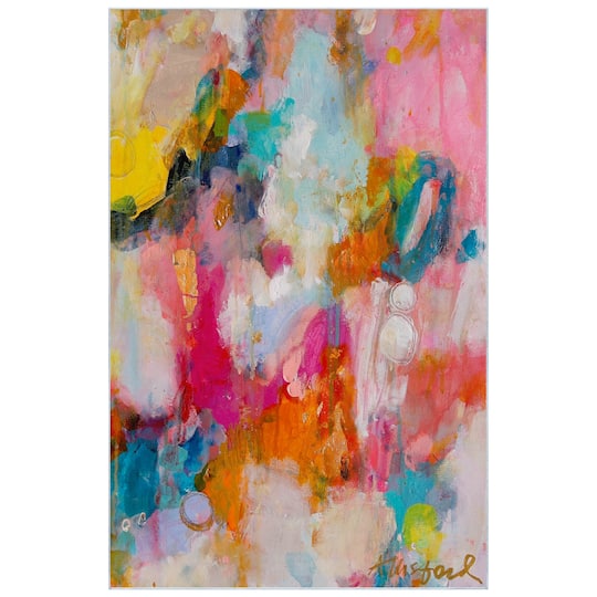 Empire Art Direct 5ft. x 7.5ft. A Colorful Mindset I Tapis D'Art Washable Abstract Area Rug